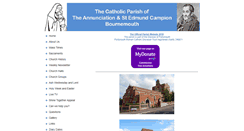 Desktop Screenshot of annunciation-stedmundcampion.co.uk