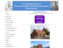 Tablet Screenshot of annunciation-stedmundcampion.co.uk